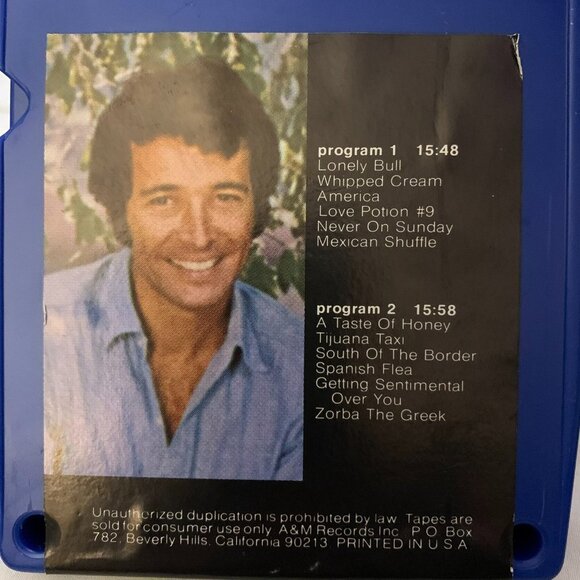 Vintage Herb Alpert & The Tijuana Brass Greatest Hits Quadraphonic 8-Track Tape - Picture 3 of 6